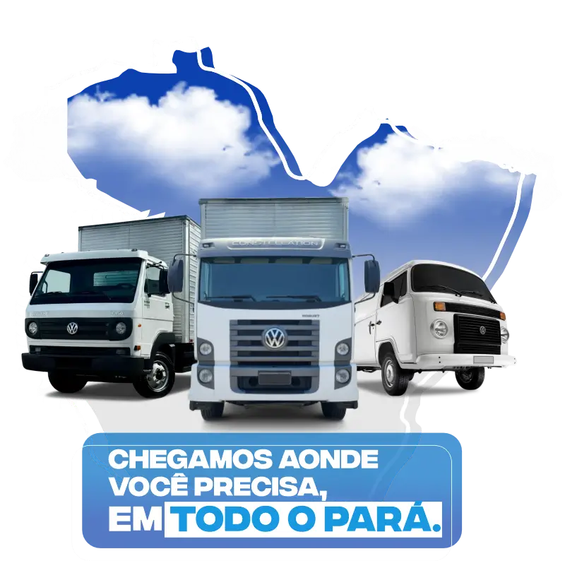 Mapa de atuação da Atlântica Transportes no estado do Pará